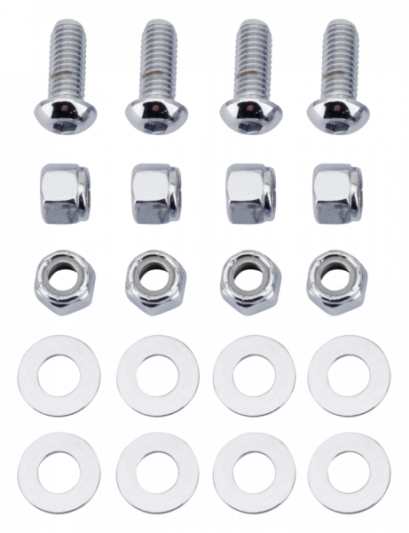 CHROME TRANSMISSION MOUNT SCREW KIT